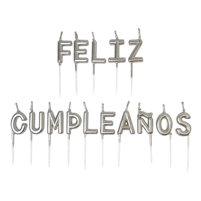 Velas Feliz Cumpleaños Letras Vela Cumpleaños Vela Torta