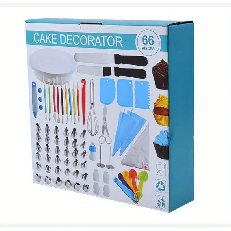 Set Kit De Decoración De Tortas Reposteria 66 Pcs Base Torta