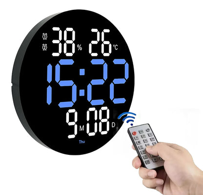 Reloj De Pared Moderno Reloj De Pared Digital Redondo Led