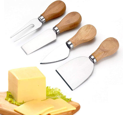 Juego Kit X4 Cuchillos Cortador De Queso Herramienta Cocina