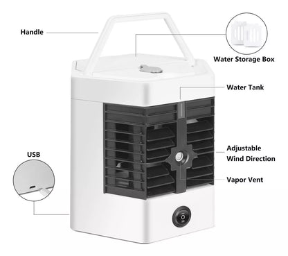 Mini Enfriador Portátil Aire Acondicionado Ventilador Arctic