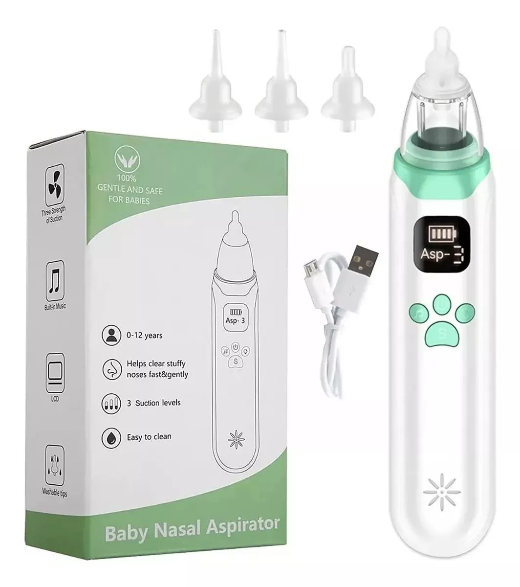 Aspirador Nasal Electrico Para Bebe Saca Mocos Recargable