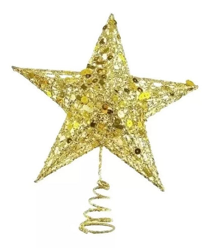 Adorno De Estrella Para Arbol De Navidad Decoración Navidad