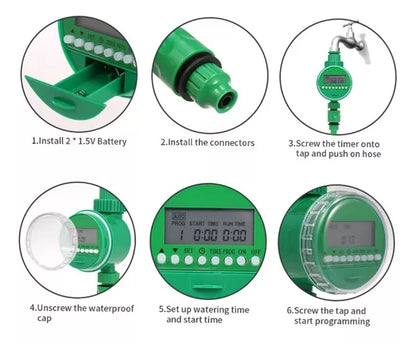 Programador De Riego Automatico Temporizador Riego Timer Digital