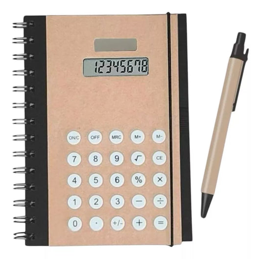 Agenda Libreta Apuntes Calculadora Cuaderno Notas Oficina