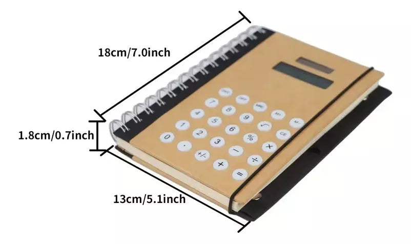 Agenda Libreta Apuntes Calculadora Cuaderno Notas Oficina