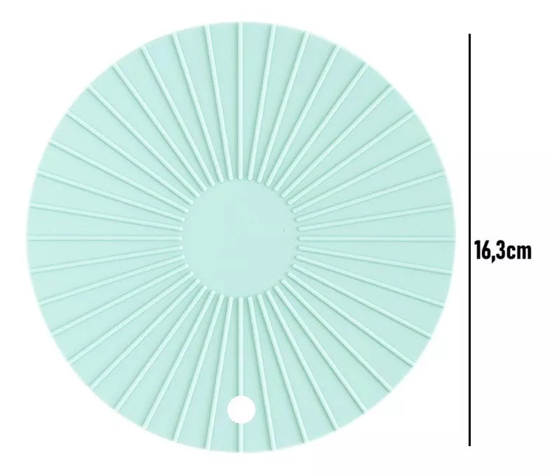 Soporte Almohadilla Redonda De Silicona Para Ollas Calientes