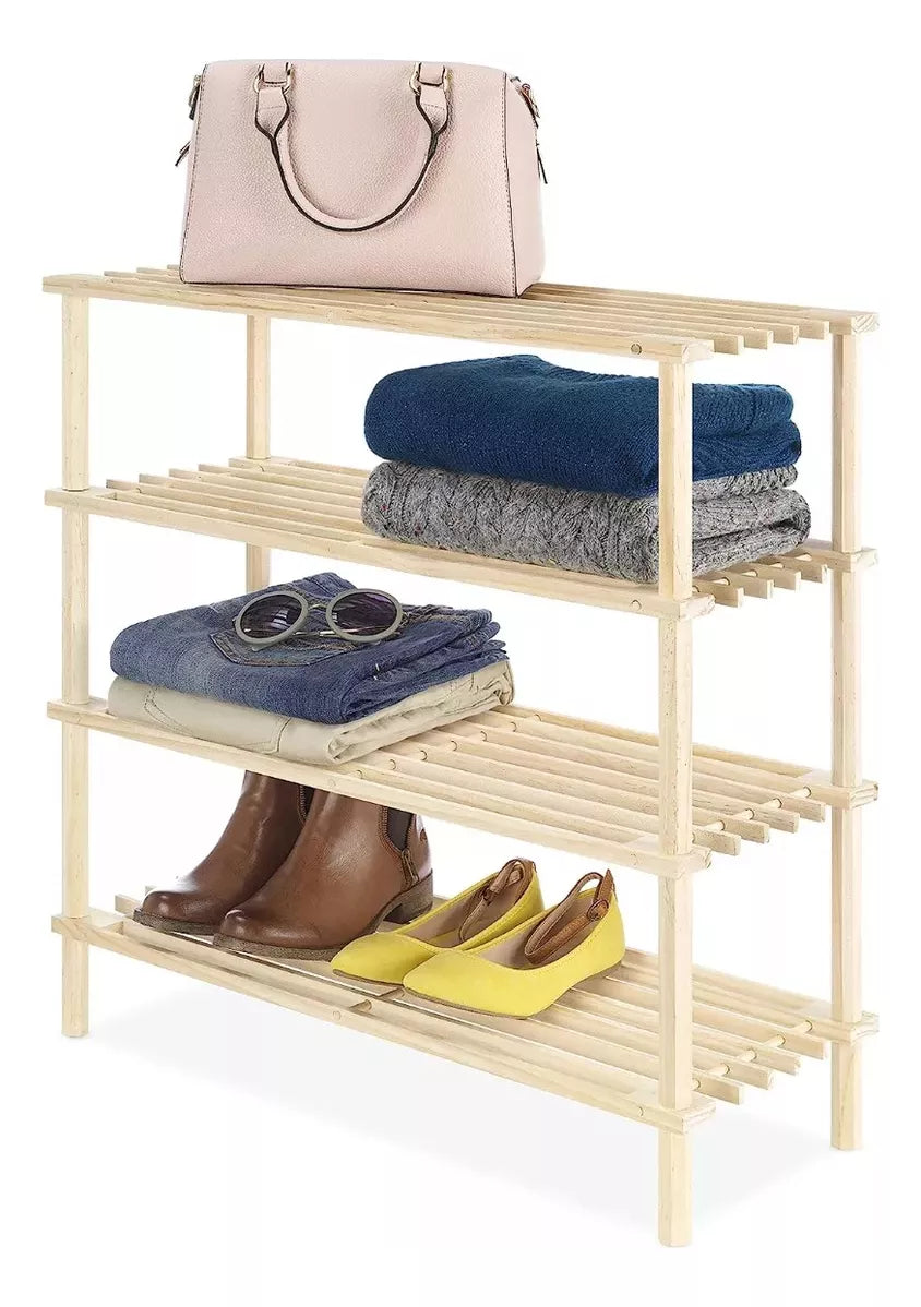 Zapatero Organizador Mueble Zapatero Madera Zapateros 4nivel