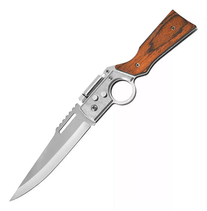 Cuchillo De Supervivencia Navajas Estilo Bayoneta C/linterna