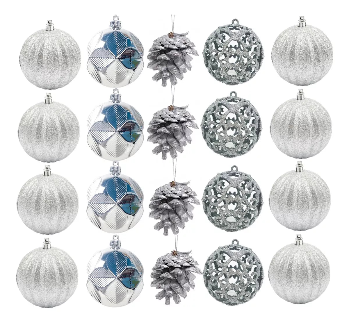 Pack X20 Bolas De Arbol De Navidad Esferas 9cm Decoracion