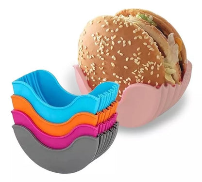 Soporte Silicona Molde Hamburguesas Donas Sandwich Sin Bpa