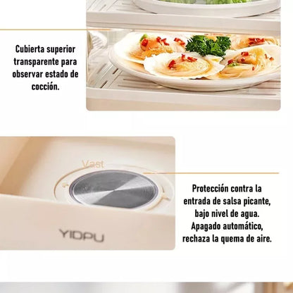 Vaporera De Alimentos Coccion Vaporizador Electrica 3niveles