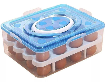 Huevera Organizador De Huevos Bandeja Plastica 32 Huevos