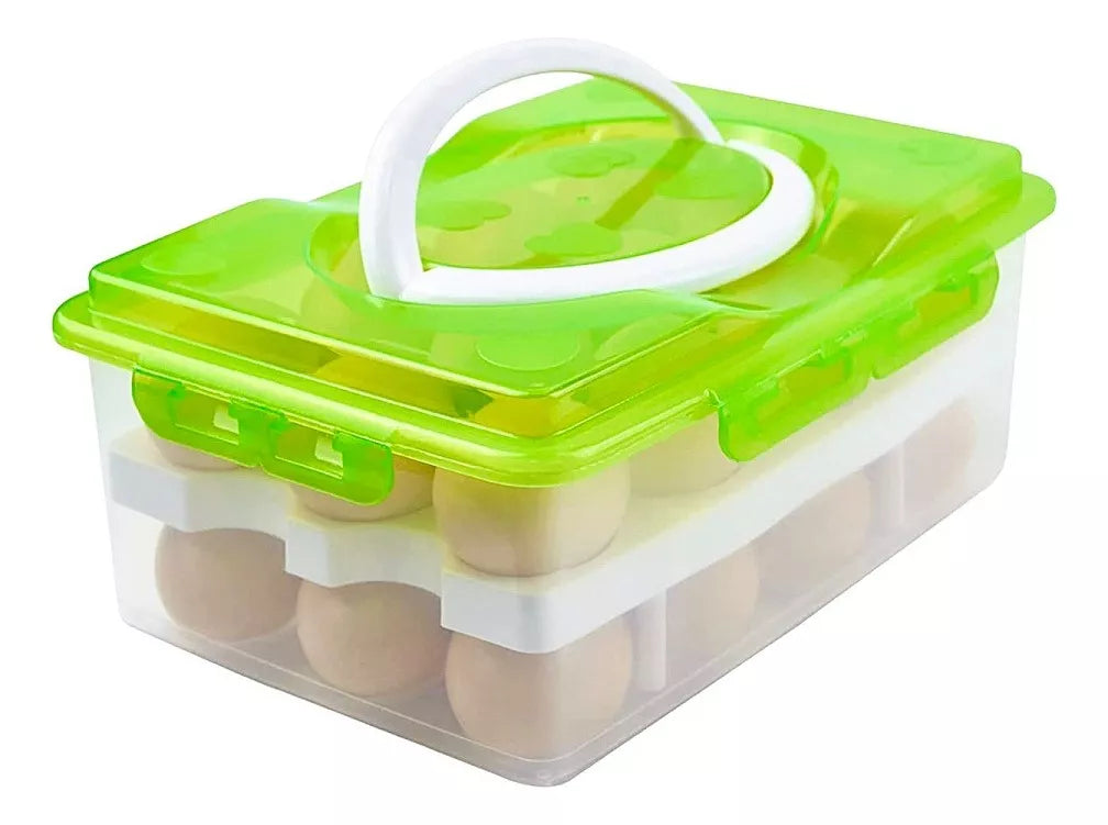 Huevera Organizador De Huevos Bandeja Plastica 32 Huevos