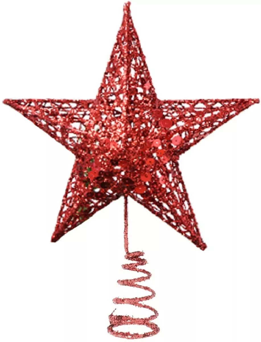 Adorno De Estrella Para Arbol De Navidad Decoración Navidad