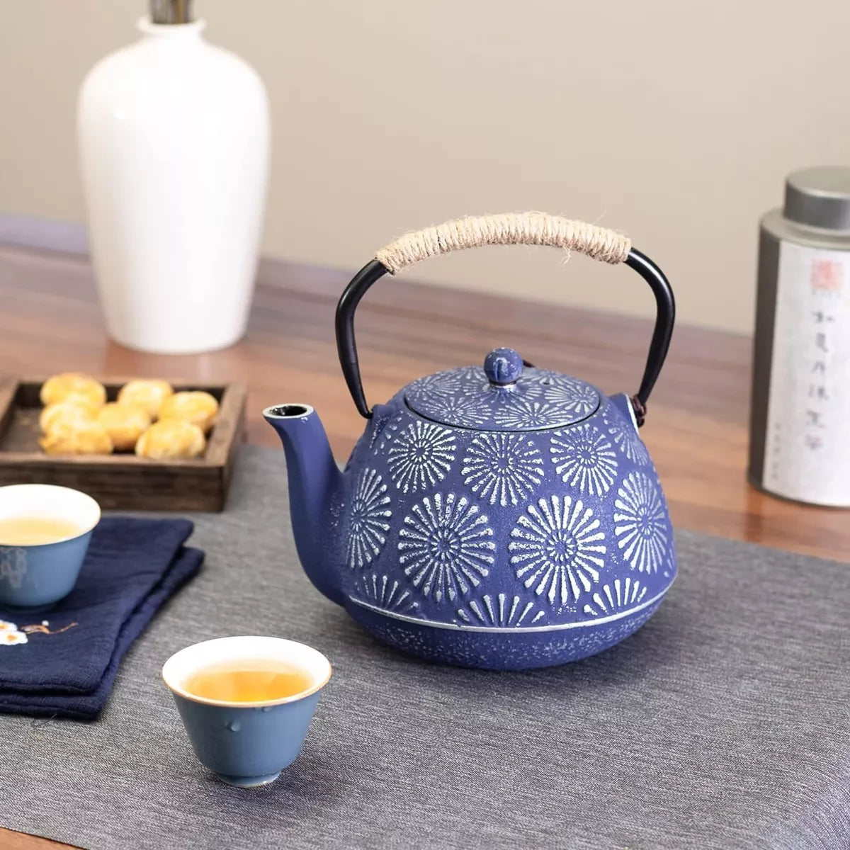 Tetera Hierro Fundido Japonesa Con Infusor Acero Teteras Té