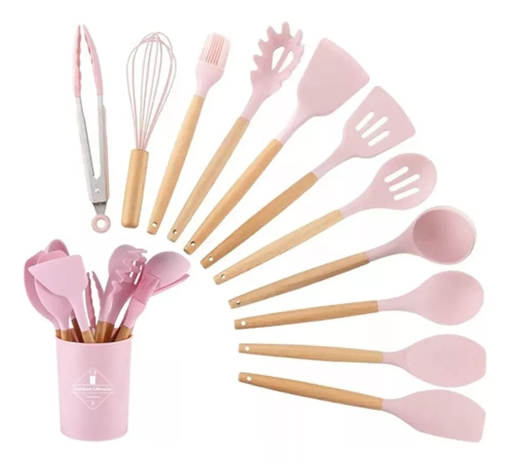 Set X12 Utensillos De Cocina Antiadherentes De Silicona Agregar a favoritos