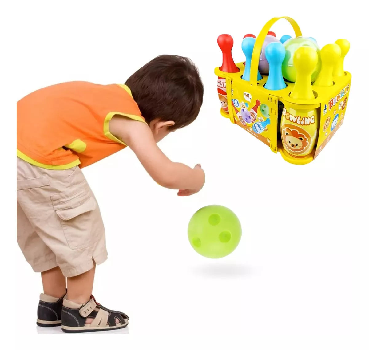 Set De Bowling Palitroques Mini Juego De Bolos Para Niños