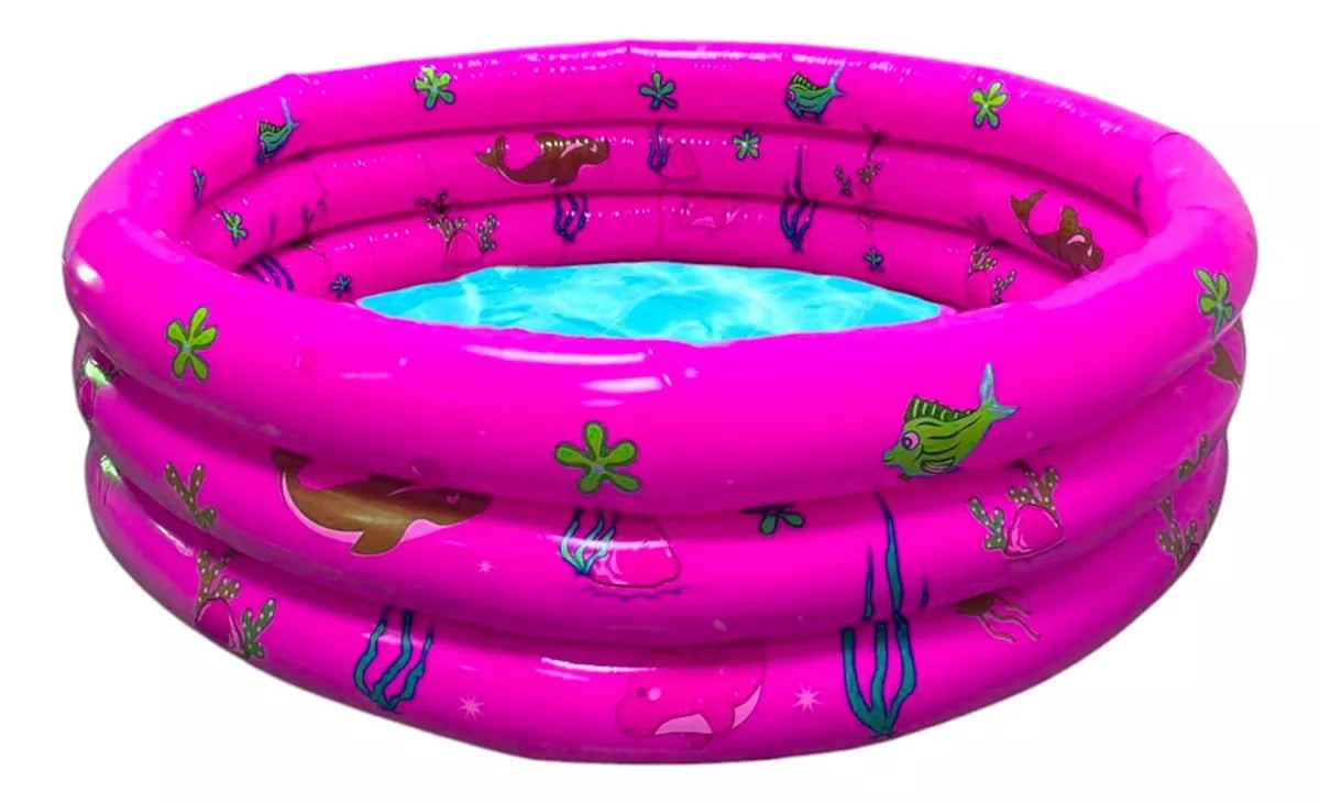 Piscina Inflable Plástico Niño 3 Anillos 120x40cm Verano