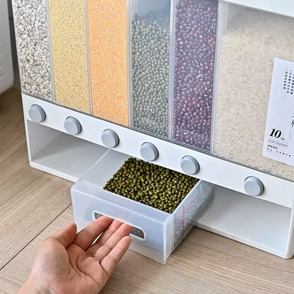 Dispensador Organizador 6en1 Cereal Granos Frutos Secos