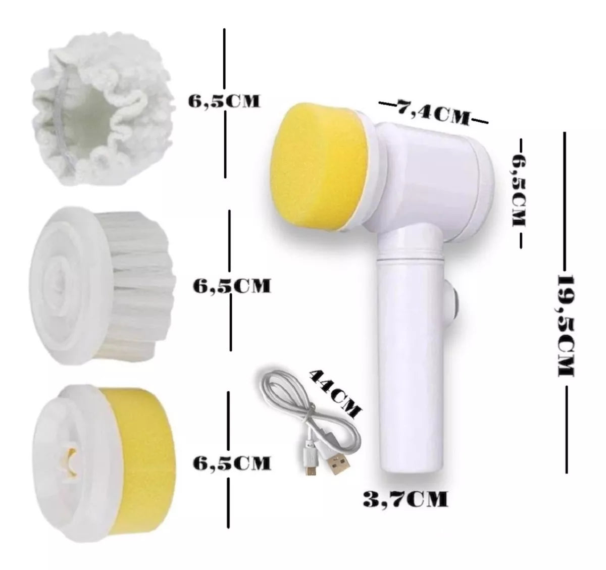 Cepillo De Limpieza Electrico Limpiador Cocina Multiuso 5en1