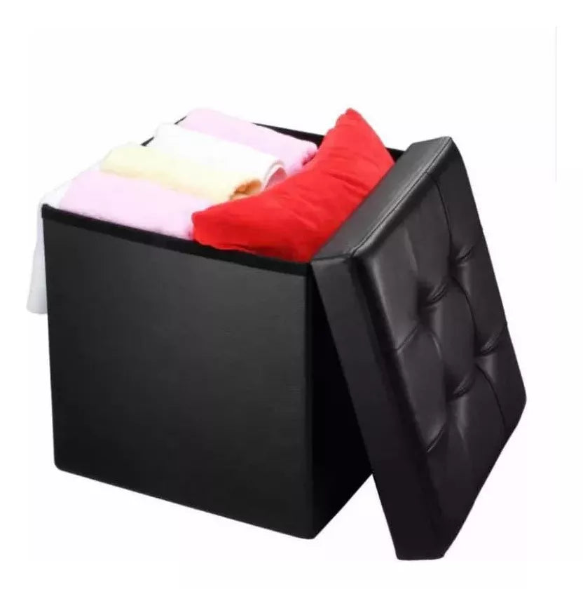 Puff Sillon Pouf Baul Puff Silla Cubo Organizador Plegable