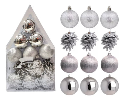 Pack X12 Bolas De Arbol De Navidad Esferas 6cm Decoracion