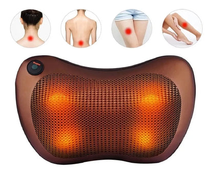 Masajeador Eléctrico Almohada Cojín Lumbar Cuello Piernas