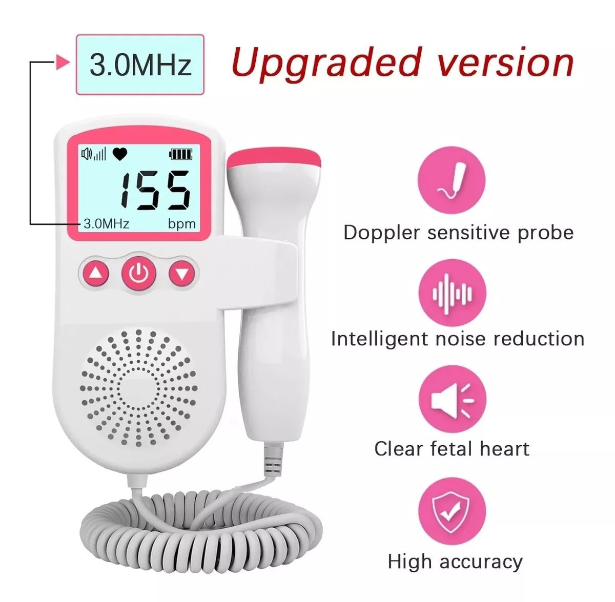 Monitor Fetal Doppler Fetal Portatil Monitor Bebe Camara