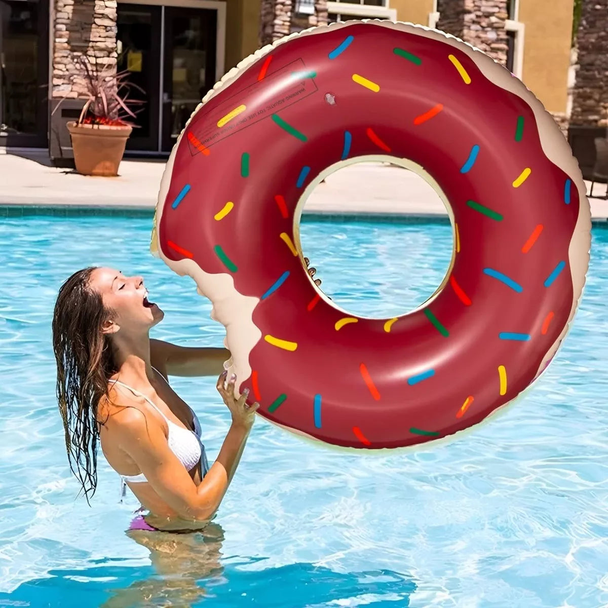 Flotador Dona Donuts Flotadores Inflables Flotador 90cm