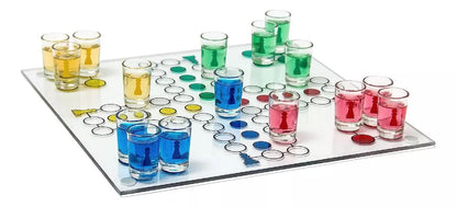 Ludo Juegos De Mesa Familiar Ludo De Vidrio Shot Juego Mesa