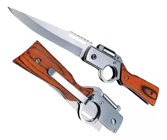 Cuchillo De Supervivencia Navajas Automática Estilo Bayoneta