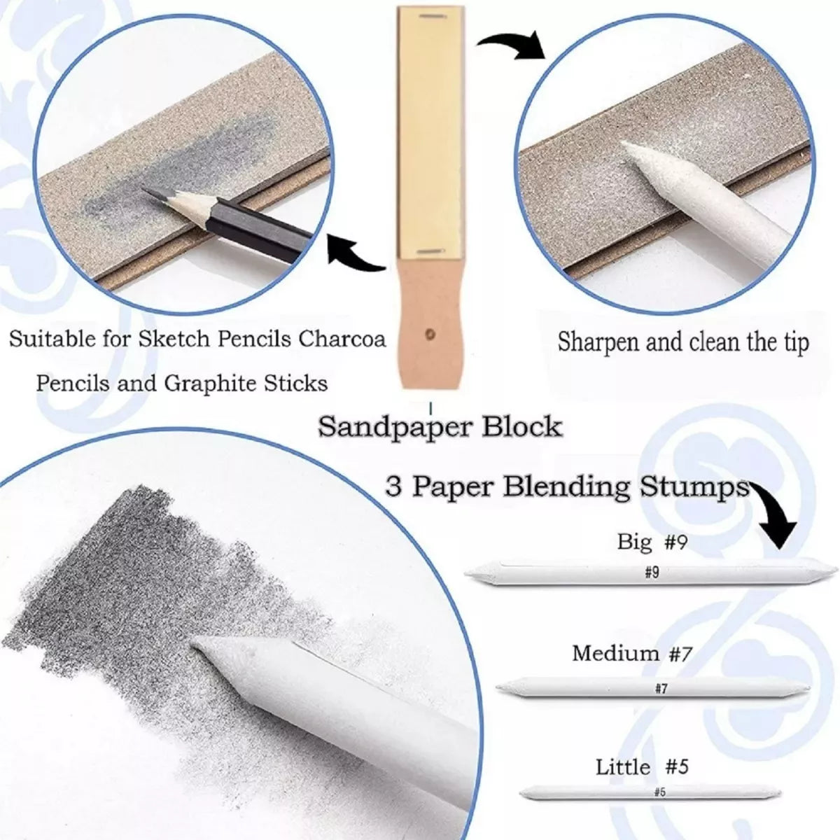 Lapices De Dibujo Kit Dibujo 72 Piezas Profesional Estuche