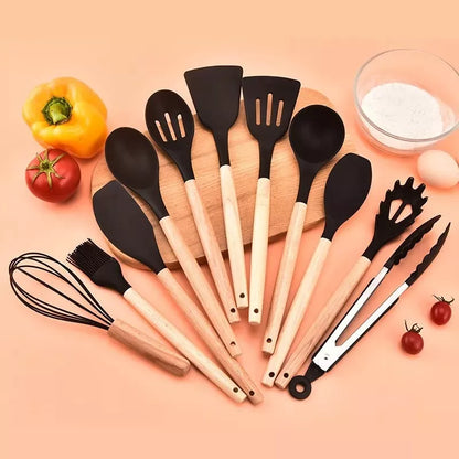 Set X12 Utensillos De Cocina Antiadherentes De Silicona Agregar a favoritos