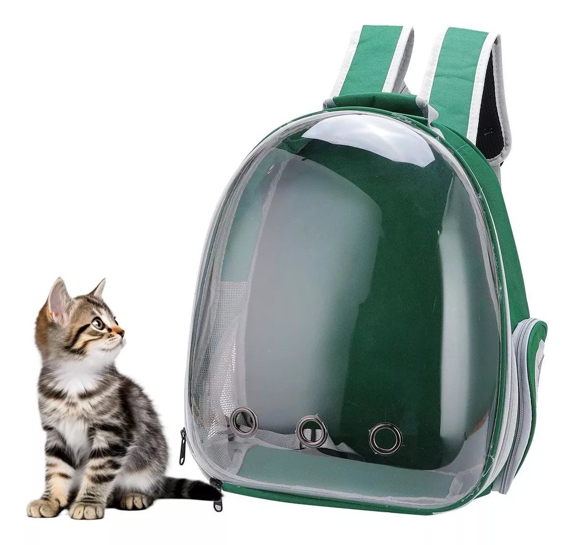 Mochila Bolso Transportador Mascota Perro/gato Transparente