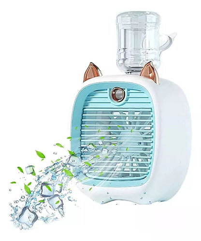 Mini Ventilador Enfriador Aire Acondicionado Portatil Mesa