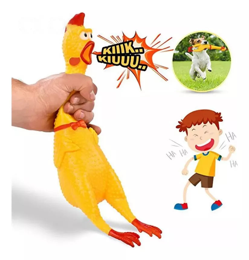 Juguetes Para Perros Pollo Griton Broma Juguete Mascota 30cm