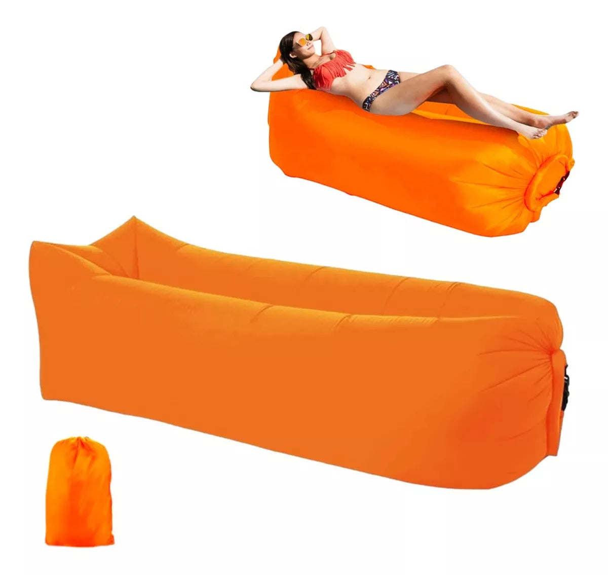 Sofa Sillón Inflable Tumbona Banano Camping Playa Portatil