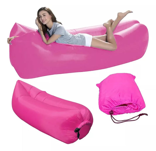 Sofa Sillón Inflable Tumbona Banano Camping Playa Portatil