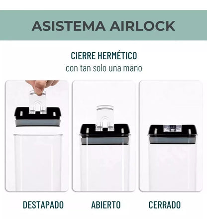 Organizador Despensa Frascos Para Condimentos Recipientes 7pcs