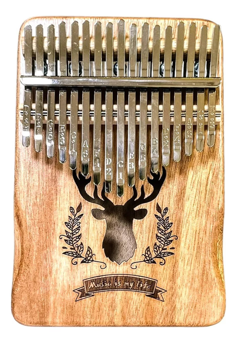 Kalimba Metalofono Pulgar Piano Africano 17 Teclas Kalimba