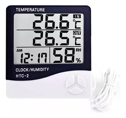 Medidor Temperatura Medidor De Temperatura Reloj Alarma Htc2