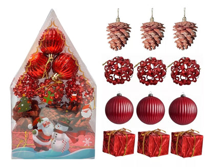 Pack X12 Bolas De Arbol De Navidad Esferas 6cm Decoracion