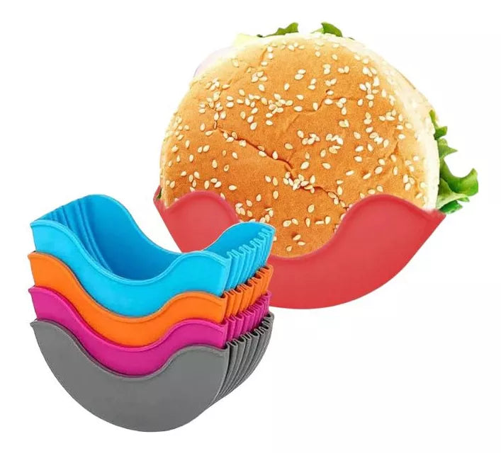 Soporte Silicona Molde Hamburguesas Donas Sandwich Sin Bpa