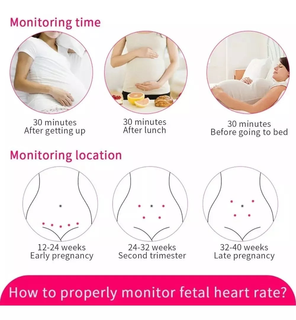 Monitor Fetal Doppler Fetal Portatil Monitor Bebe Camara