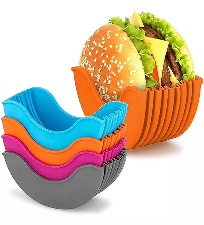 Soporte Silicona Molde Hamburguesas Donas Sandwich Sin Bpa