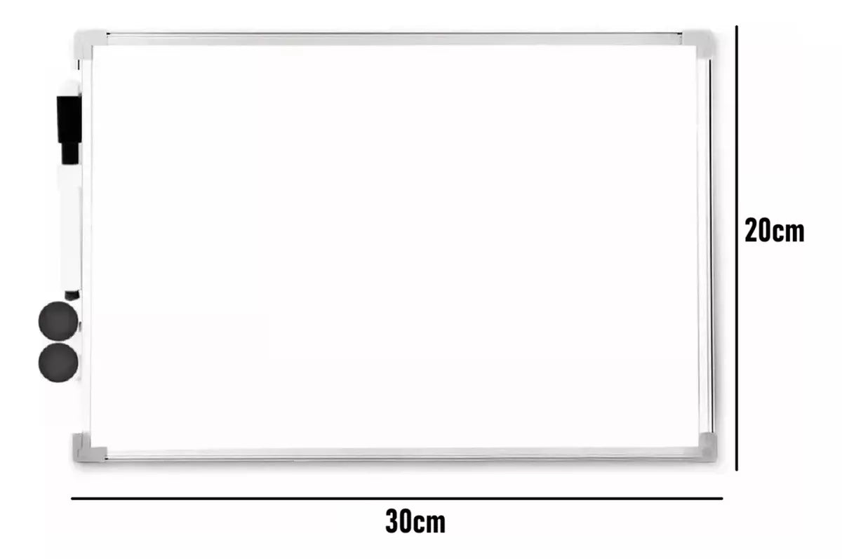 Pizarra Acrilica Pizarra Blanca Pizarra Aluminio 30x20cm