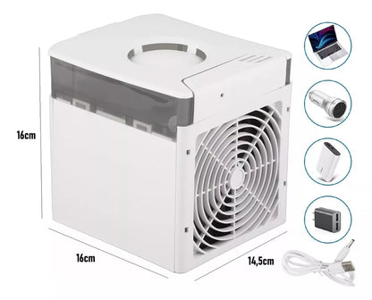 Mini Enfriador Ventilador Aire Acondicionado Portatil Mes