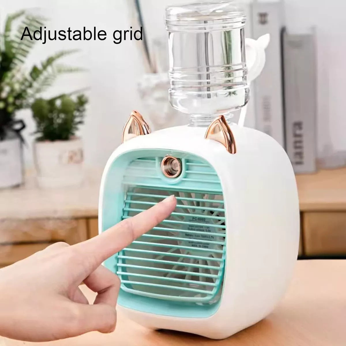 Mini Ventilador Enfriador Aire Acondicionado Portatil Mesa