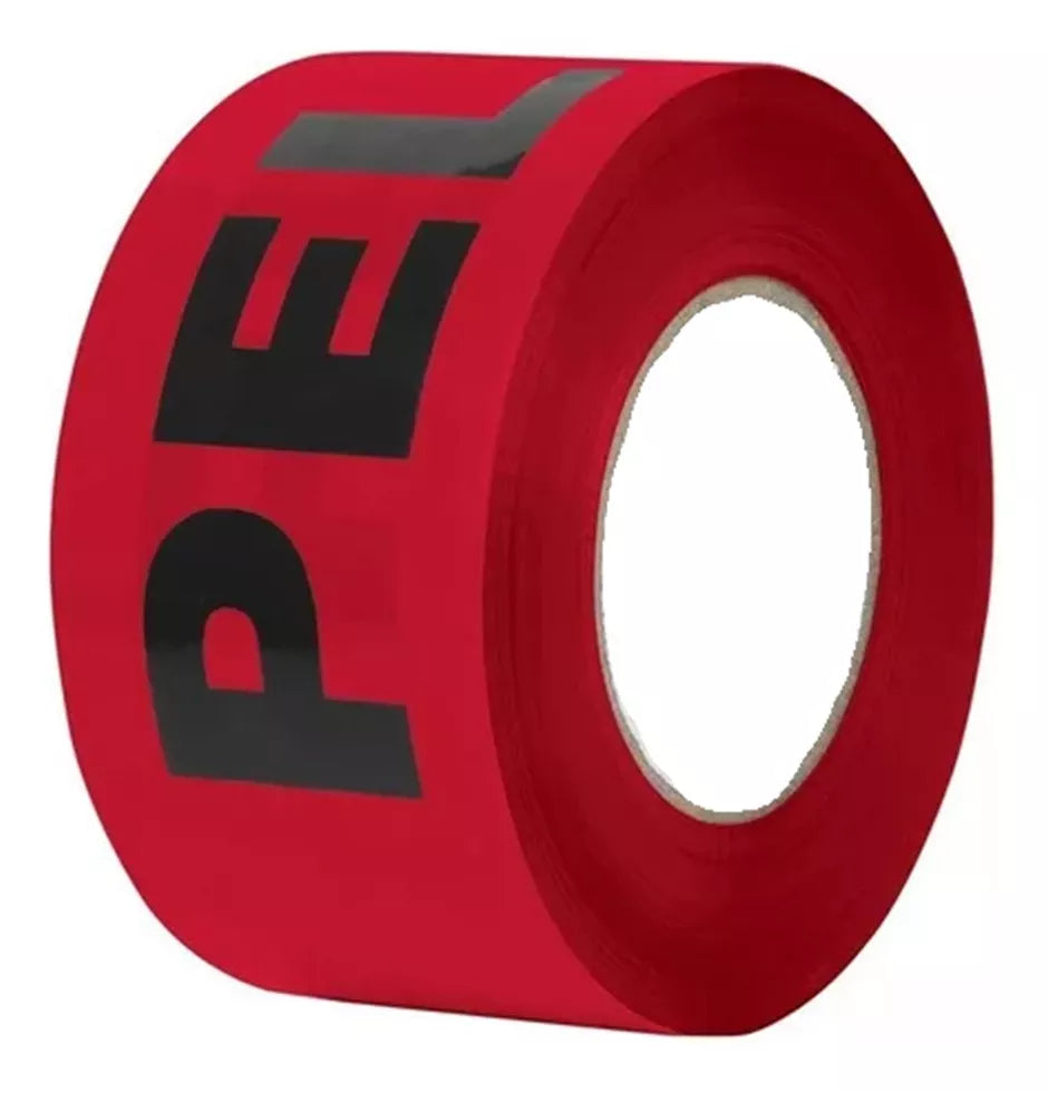 Cinta Peligro Cinta Seguridad Rojo 100mts X 48mm Señales